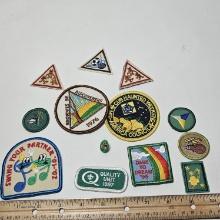 Lot of Assorted Vintage Patches and 1 Pin