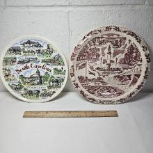 Vintage Spartanburg and South Carolina Souvenir Plates