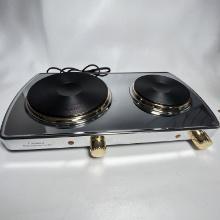 Command Performance Gold Model MK-307F Double Burner Portable Buffet Range