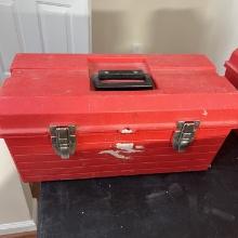 Red Toolbox Full of Various Wire