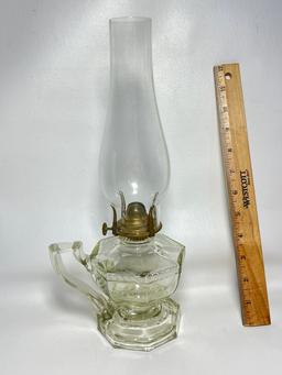 Vintage Glass Oil Lamp