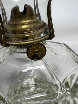 Vintage Glass Oil Lamp