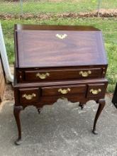 Beautiful Mahogany Secretary with Key - Virginia Galleries Furniture by Henkel Harris