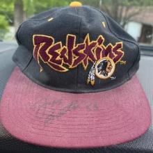 Autographed Vintage Washington Redskins #53 Jeff Bostic Hat