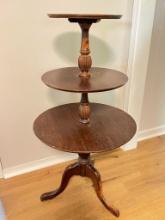 Beautiful Antique 3-Tier Display Table