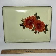Hand Painted OMC Floral Tray Made in Japan