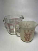 Fire King & Tupperware Measuring Cups
