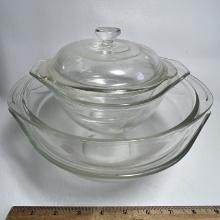 Lot of Pyrex Baking Dishes & Anchor Hocking with Lid