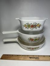 Lot of Spice-of-Life Corning Ware Cookware with Lids