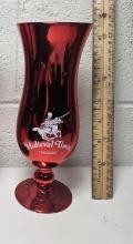 Medieval Times Chicago Metallic Red Souvenir Glass