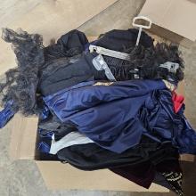 Nice Box Lot of Assorted Costume Clothing and Accessories