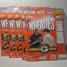 Lot of 6 Collectible Green Bay Packers Wheaties Boxes