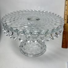 Beautiful Fostoria Glass Pedestal Cake Stand