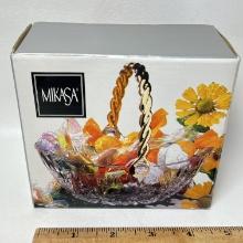 Mikasa Tenderr Rose Mini Handled Basket - New in Box