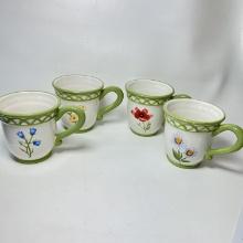 Set of 4 Wildflower Collection Mugs by Park Designs