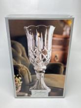 Gorham Lady Anne Aniversary Hurricane Diamond-Cut Pattern 2-Piece Hurricane w/ 7" Taper Candle - NEW