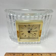 Royal Gallery Crystal Desk Alarm Clock