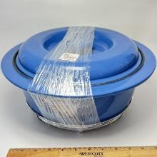 NEW - MCM 360 Blue Dutch Oven with Rack