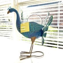 NEW Adorable Metal 13" Peacock Watering Can