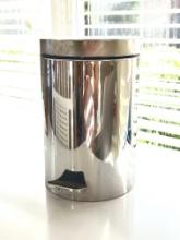 Small Stainless Steel Foot Operated Trash Can