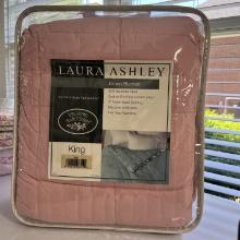 NEW Laura Ashley King Size Pink Down Blanket