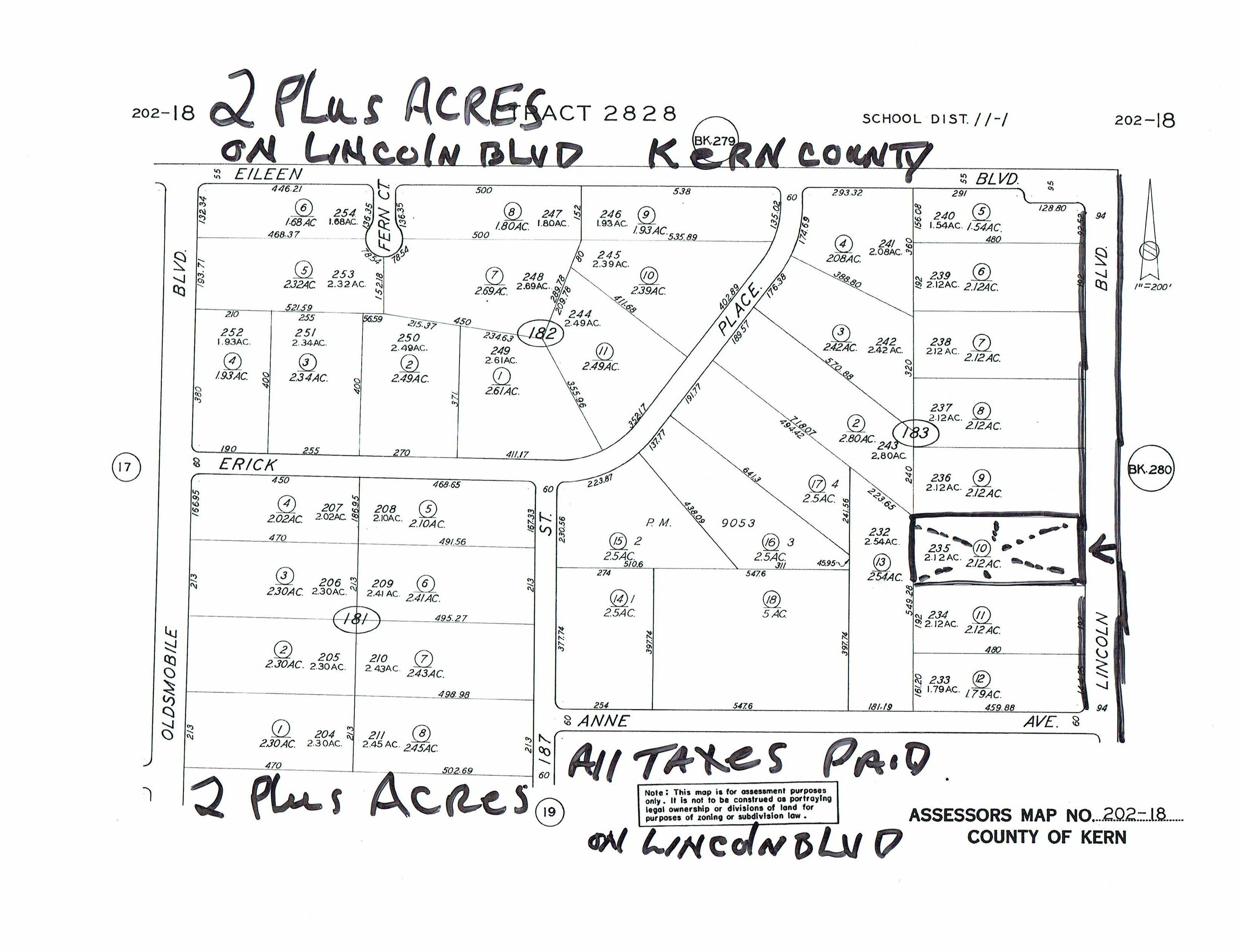 LOT 5 - 2+ ACRES, CITY OF CALIF CITY, KERN COUNTY, CA