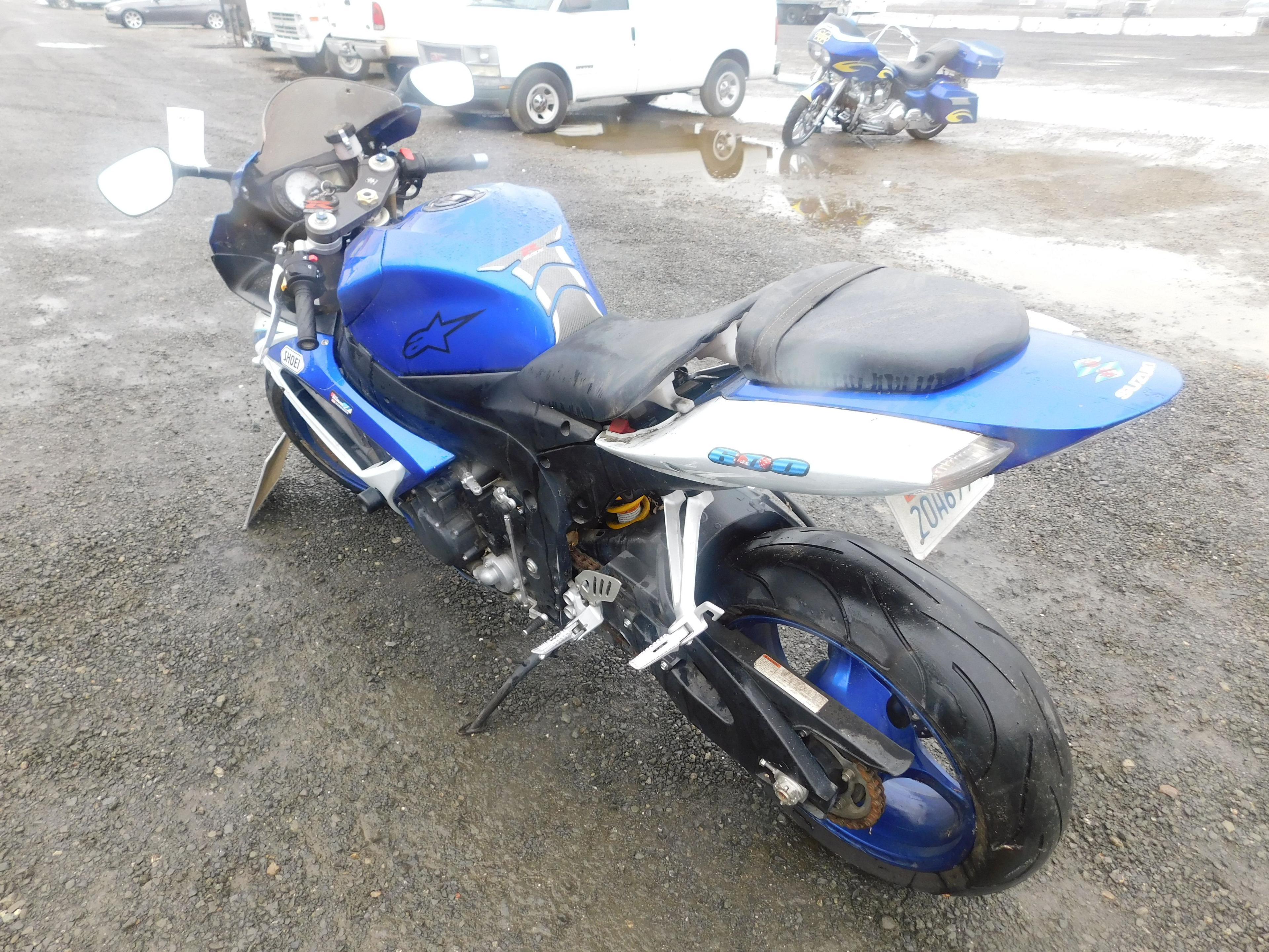 2006 SUZUKI GSXR600 MOTORCYCLE(COURT PAPERS)(DMV BACK FEES=$645+)