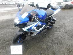 2006 SUZUKI GSXR600 MOTORCYCLE(COURT PAPERS)(DMV BACK FEES=$645+)