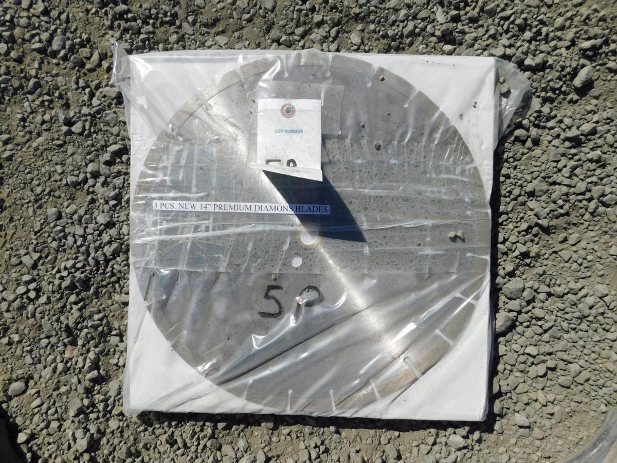 (3) NEW 14" DIAMOND BLADES