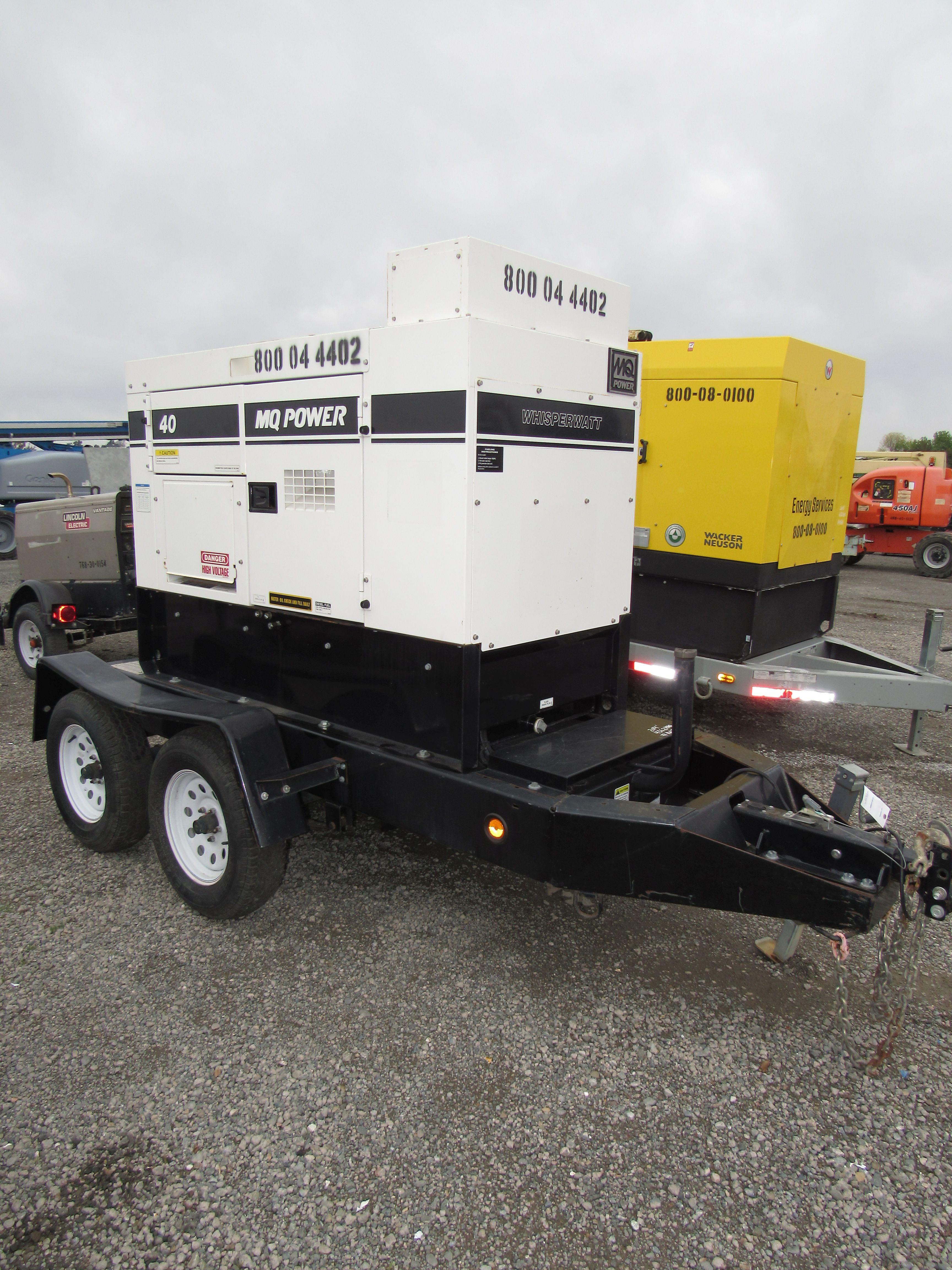 2014 MULTIQUIP WHISPERWATT DCA40 TOWABLE GENERATOR