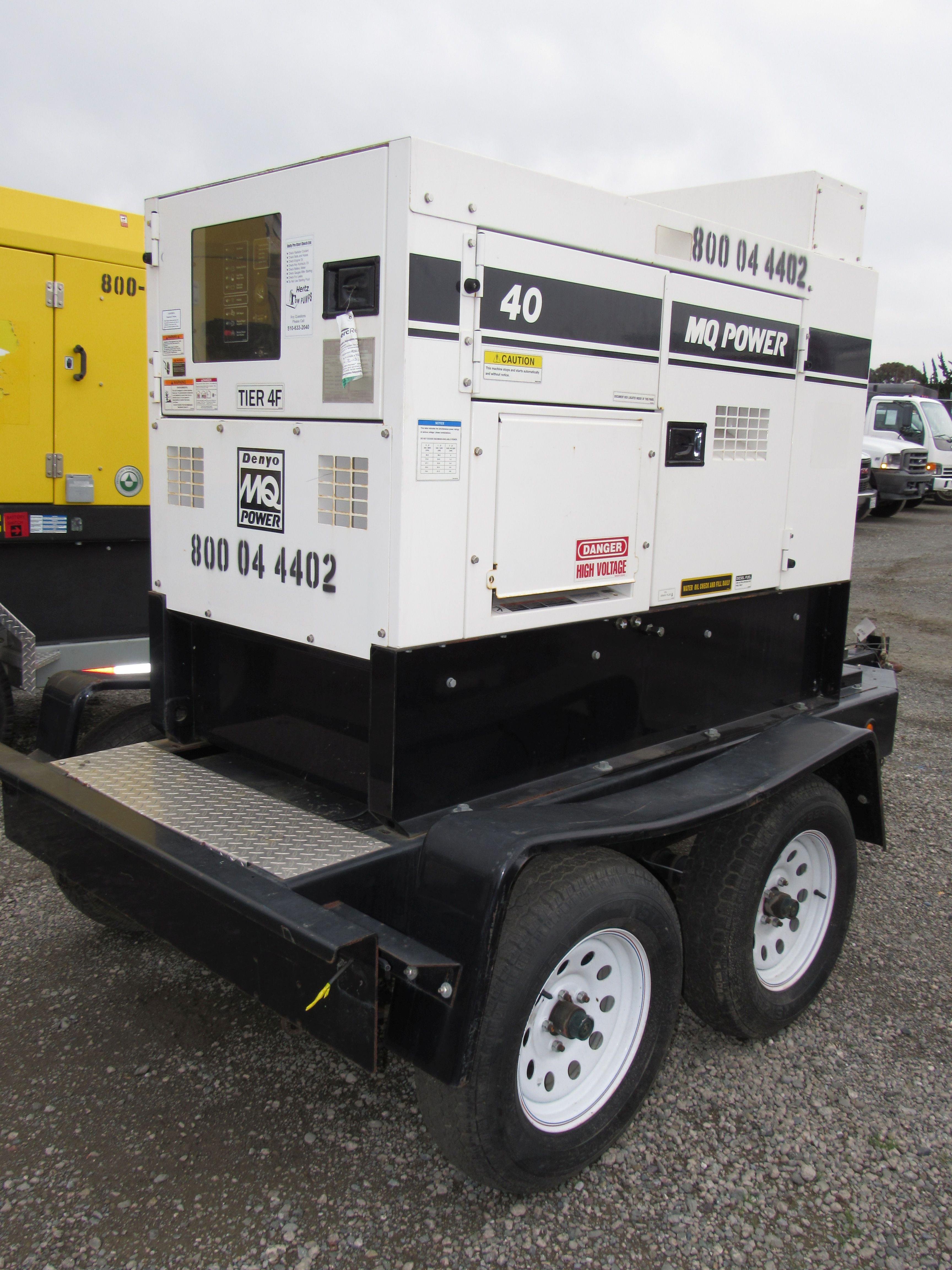 2014 MULTIQUIP WHISPERWATT DCA40 TOWABLE GENERATOR