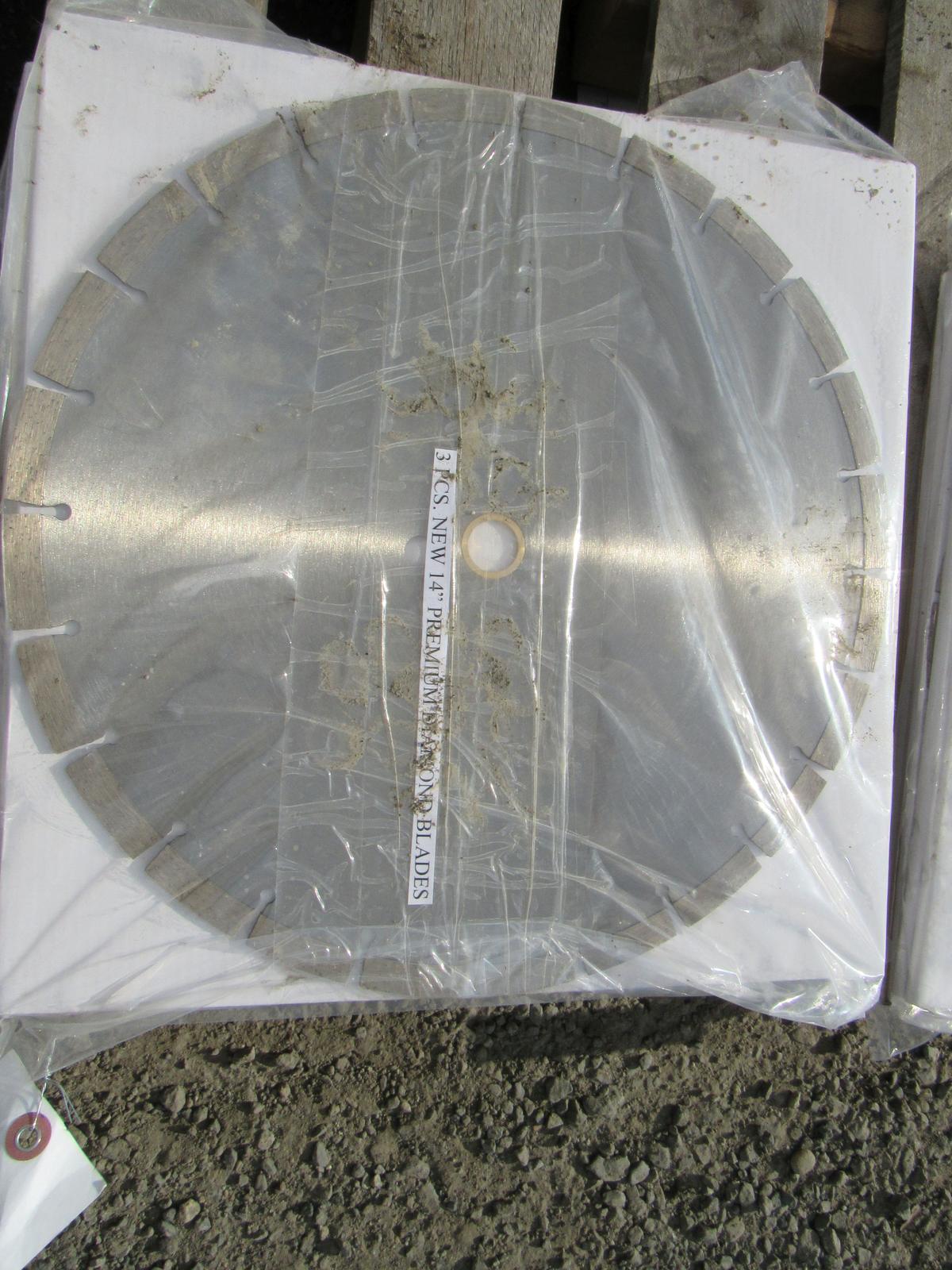 (2) NEW & UNUSED 14" DIAMOND BLADES