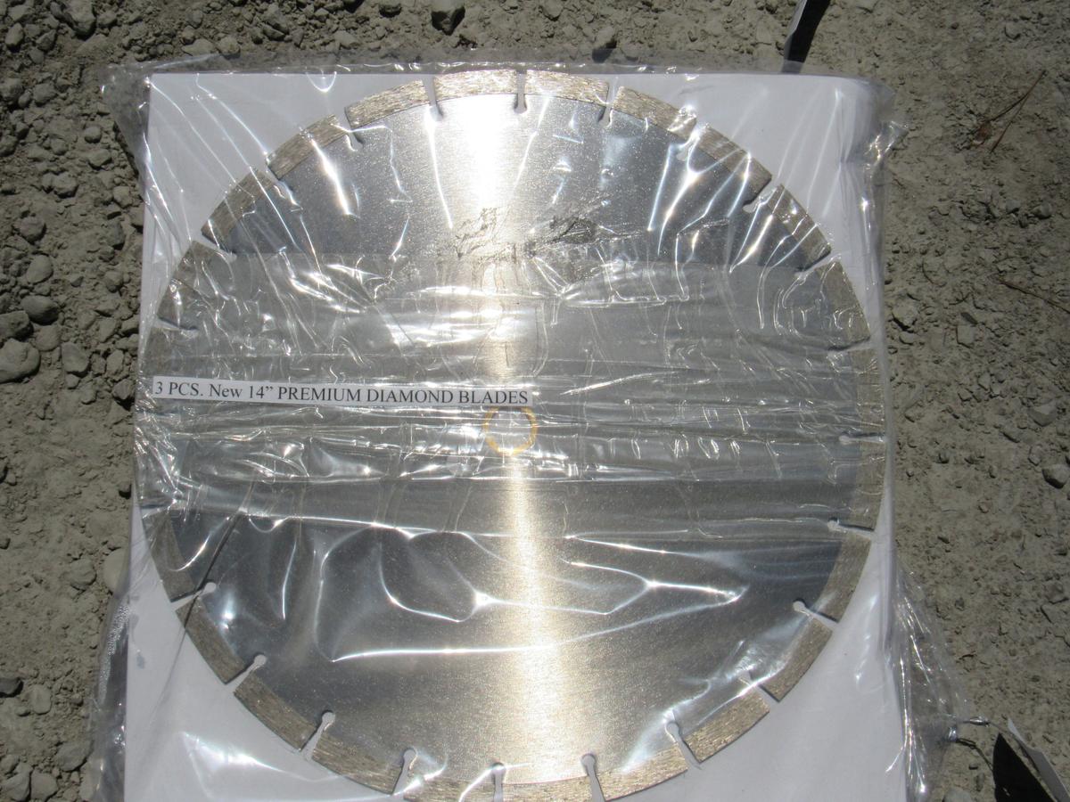 NEW & UNUSED 3 PC 14" DIAMOND BLADES