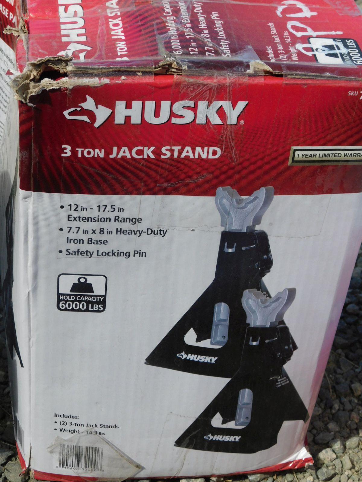 NEW & UNUSED HUSKY 3 TON JACK STANDS