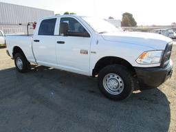 2012 DODGE RAM 2500 4X4 HD PICKUP TRUCK