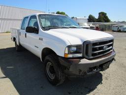 2002 FORD F-250 4X4 UTILITY TRUCK