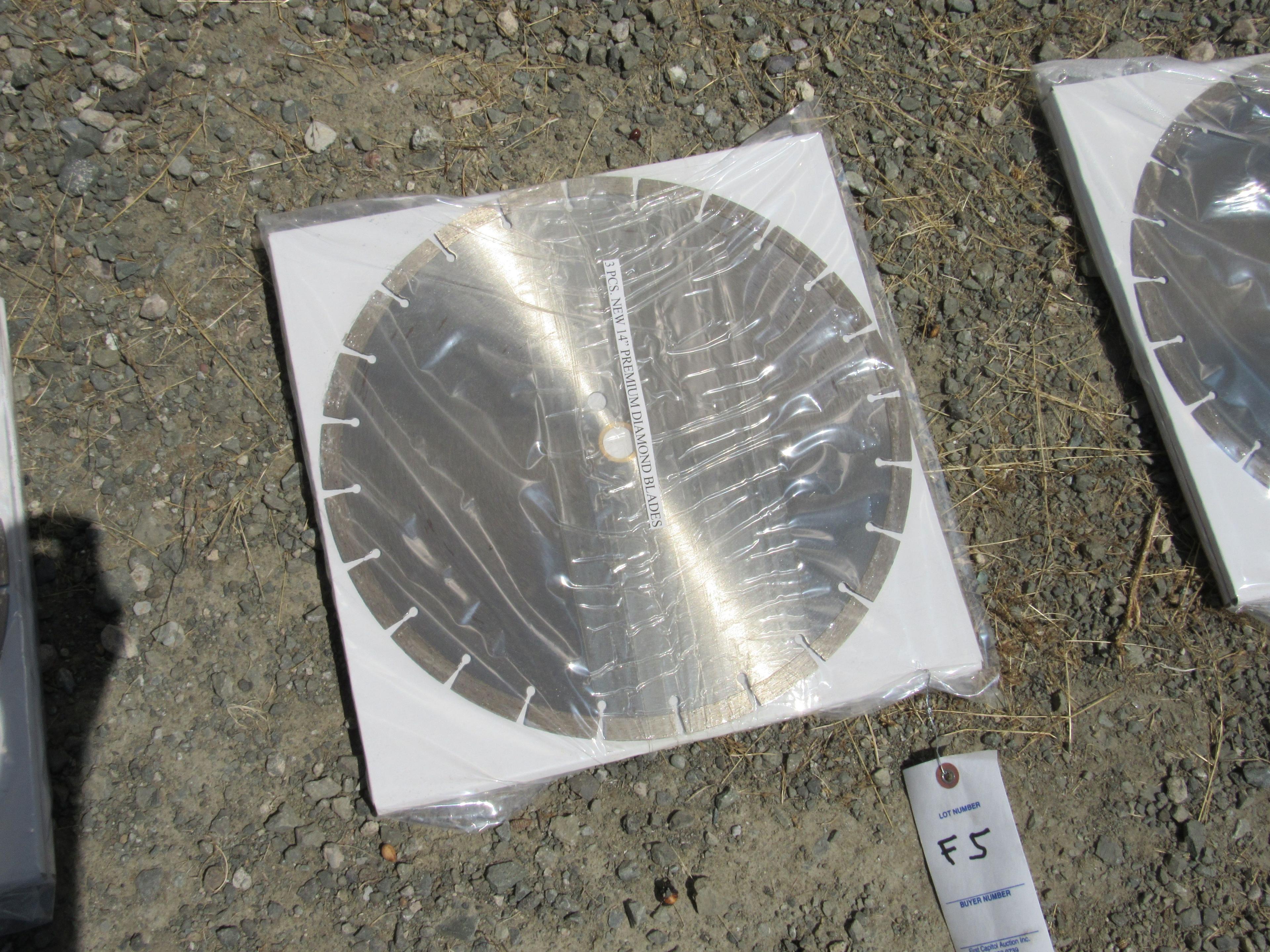 NEW & UNUSED 3 PC 14" DIAMOND BLADES