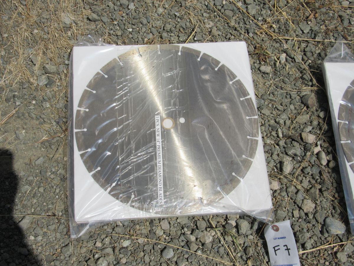 NEW & UNUSED 3 PC 14" DIAMOND BLADES