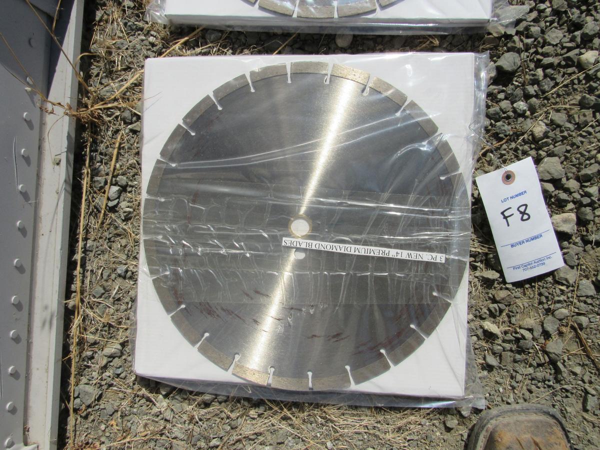 NEW & UNUSED 3 PC 14" DIAMOND BLADES