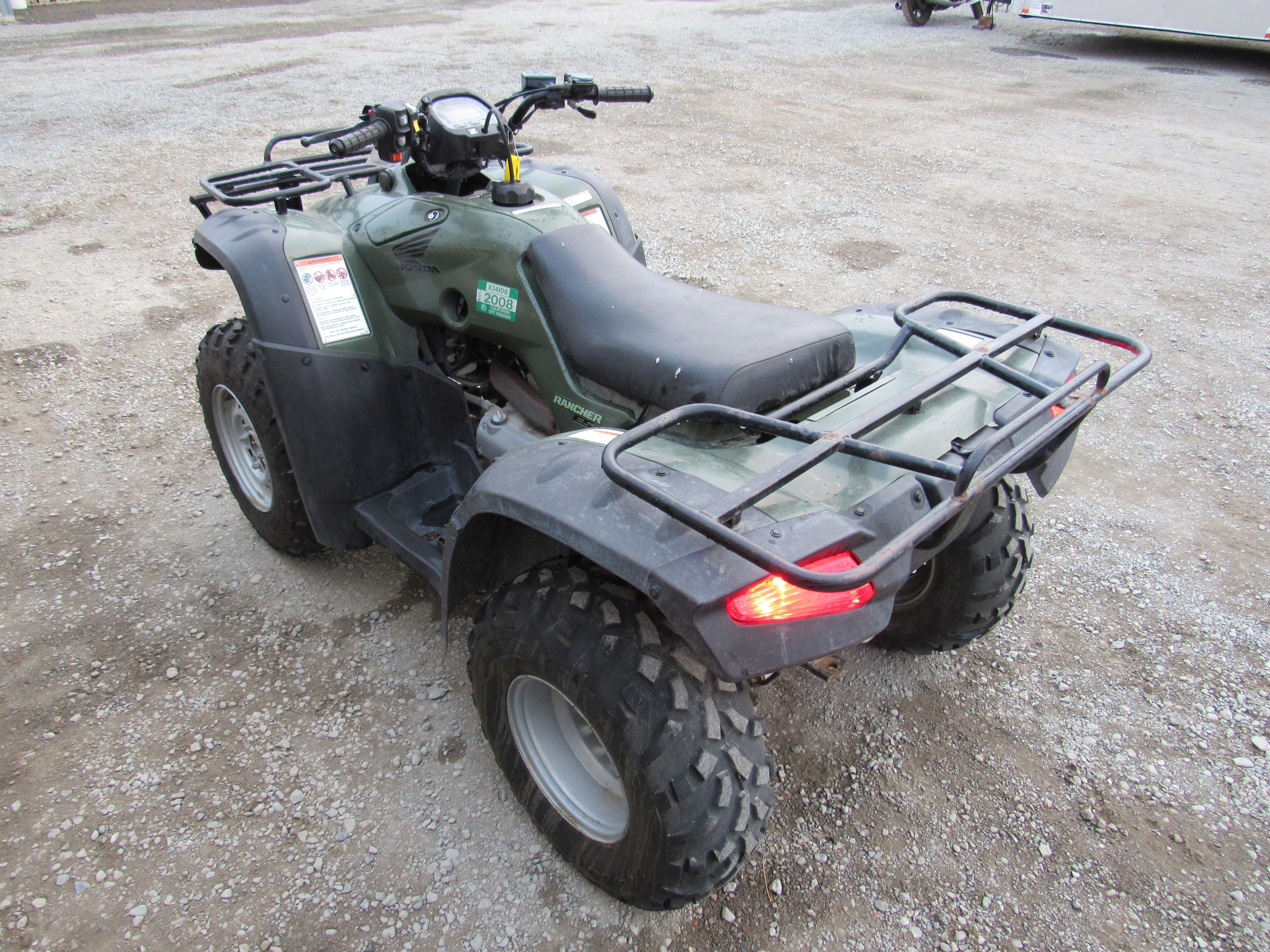 2006 HONDA TRX350FE 4X4 RANCHER A.T.V.