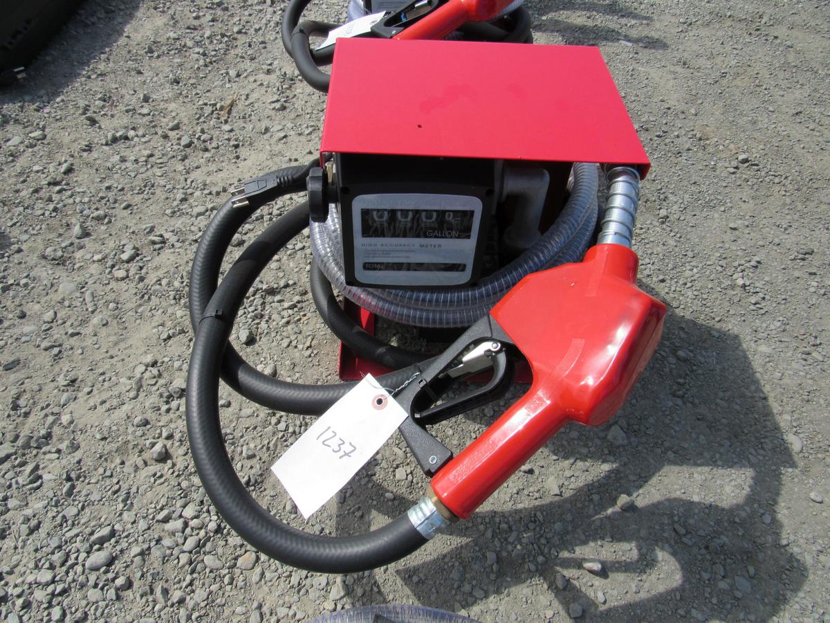 NEW & UNUSED FUEL TRANSFER PUMP W/GALLON COUNTER