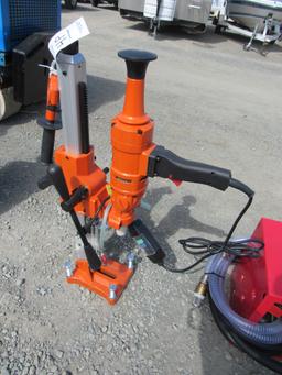 NEW & UNUSED ELECTRIC CORE DRILL W/STAND