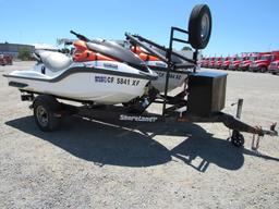 (2) 2008 HONDA ARX1500N3 3 PASSENGER JET SKIS W/ TRAILER