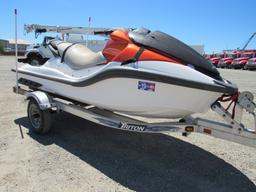 2008 HONDA ARX1500N3 3 PERSON JET SKI W/ TRAILER