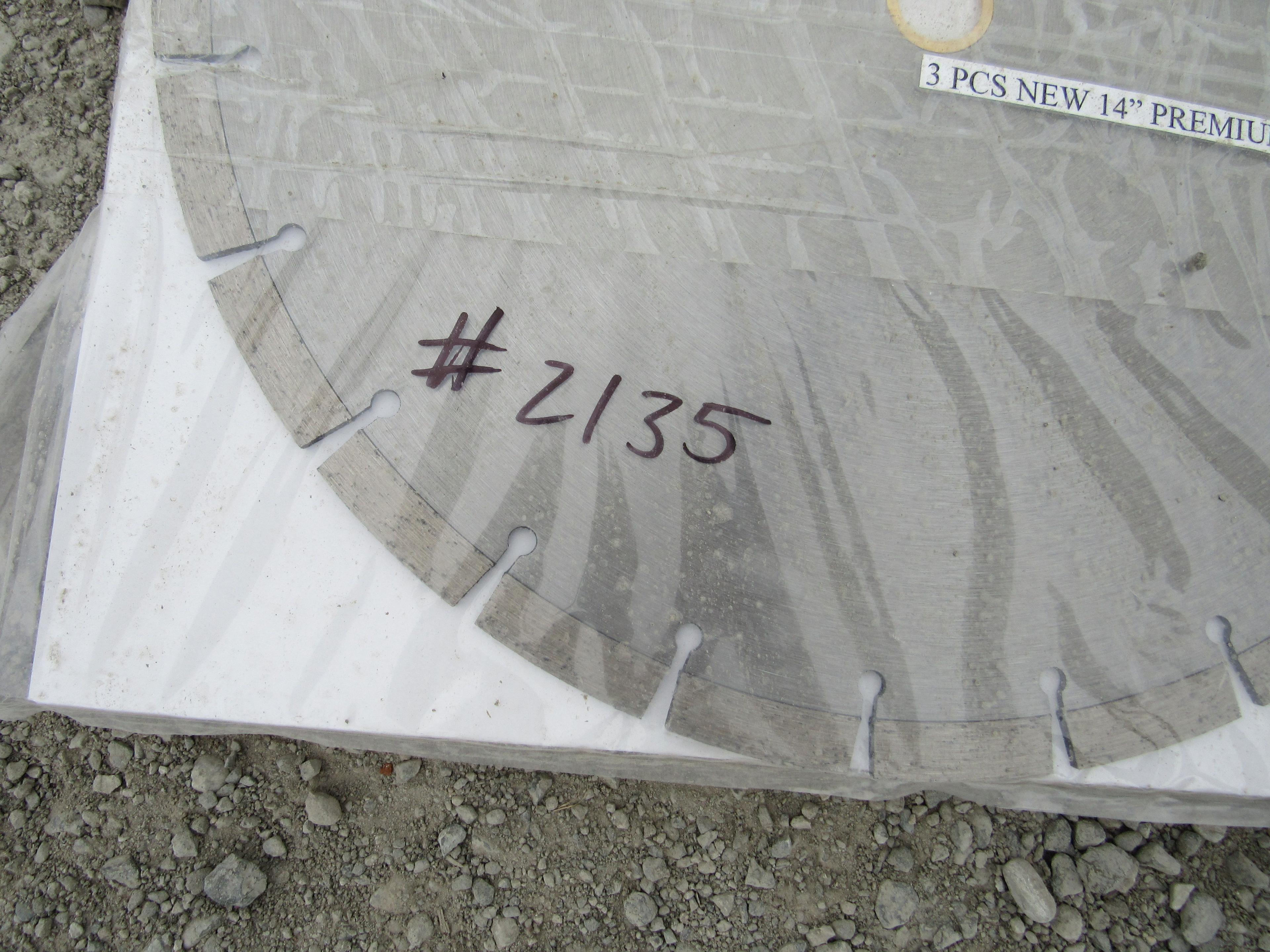 NEW & UNUSED 3 PC 14" DIAMOND BLADES