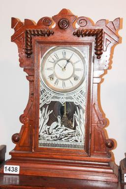 Mantle clock with storks
