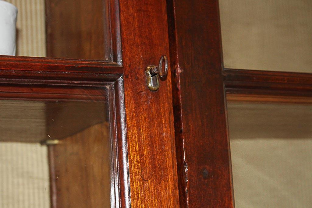 English Mahogany Breakfront Bookcase, Circa 1800, Keswick House in Putney London