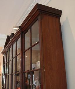 English Mahogany Breakfront Bookcase, Circa 1800, Keswick House in Putney London