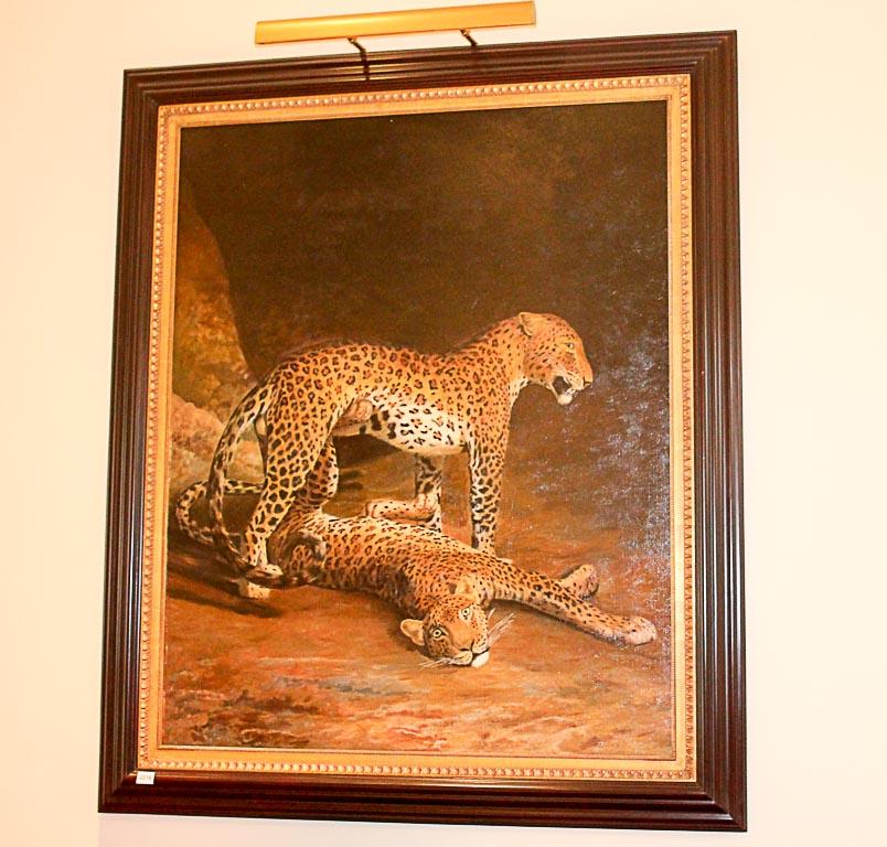 Two Leopards Lying in the Exeter oil painting reproduction