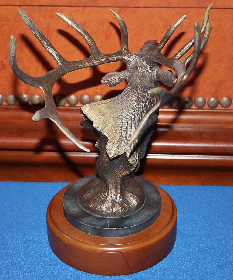 Wapiti Resin American Elk  Sculpture